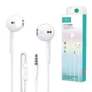 Auriculares universales con cable de 3,5mm y micrófono tipo C, llamadas manos libres, tapones para los oídos con subwoofer, ergonómicos y cómodos - Product Image 1