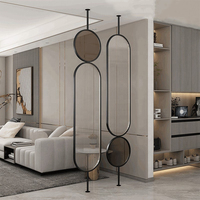 Cloison en acier inoxydable décorative sur mesure, écran en verre Changhong, séparateur de pièce pour hall d'hôtel