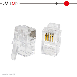 Connecteur modulaire RJ9 plaqué or 4P4C pour téléphone - Product Image 4