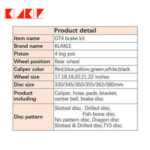 KLAKLE-piezas de repuesto de <span class=keywords><strong>segunda</strong></span> <span class=keywords><strong>mano</strong></span> para coche, disco de freno GT4 de 380x28MM, pinza de freno para Toyota Altezza - Product Image 6