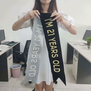 Meilleures ventes : Écharpe de corps en ruban personnalisée pour concours de beauté et anniversaire - Product Image 6