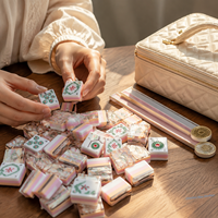 Ensemble de Mahjong Américain Automatique de Luxe Moderne avec Tuiles en Acrylique Résistantes à l'Eau – Jeu de Divertissement du Dimanche, Cadeau pour 4 Joueurs