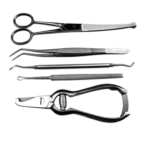 5 Pcs Animal Care Surgical Instruments Stainless Steel Reusable Light Weight Claw Tongues Fur Scissors Tweezers <b>Tooth</b> Veterinary - Product Image 1