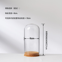 Verre borosilicaté de haute qualité pour globe à eau en forme de dôme, sphère vide à remplir pour présentation DIY, mini figurine, décoration moderne pour la maison, Halloween, Noël