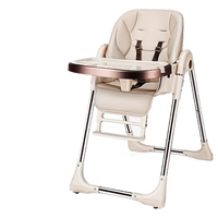 Chaise haute pliable multifonctionnelle nordique pour bébés, table à manger pour nourrissons de 0 à 12 mois