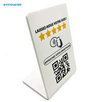 Panneau de commentaires NFC Google Business en acrylique/PVC – Tappez pour évaluer
