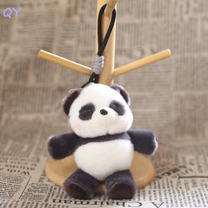 QY Cute <b>Mini</b> Plush Animal Keychain Fluffy Stuffed Doll Pendant <b>Backpack</b> Ornament Lovely Toy Wholesale - Product Image 3