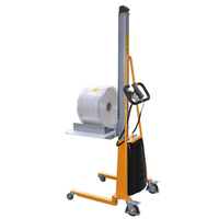 Chariot de poste de travail 100 à 200 kg Mini chariot élévateur électrique empileur de laboratoire positionneur de travail de bureau chariot élévateur
