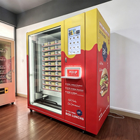 Unité de distribution en libre-service fiable pour la distribution de repas prêts à consommer dans les espaces commerciaux publics, distributeur automatique de nourriture chaude