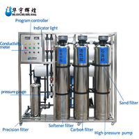 Machine de purification d'eau par osmose inverse de 2 tonnes par heure, système de filtration d'eau pure et purifiée