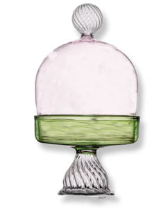 Wholesale Customized Serving Glass Cake Stand Display <strong>Dessert</strong> <strong>Tray</strong> With Dome - Product Image 1