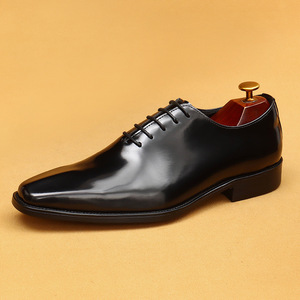 Luxurious Designer Custom-made Hand-<b>polished</b> Genuine Leather Men's square Casual Business Formal Oxford <b>Shoes</b> Anti-Slippery - Product Image 6