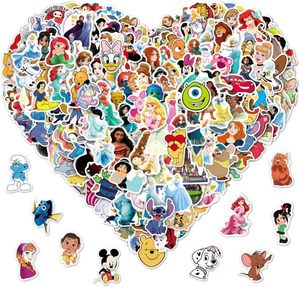 Autocollants personnalisés imperméables de princesses de dessins animés, autocollants en vinyle mignons pour ordinateur portable, bouteille d'eau, <span class=keywords><strong>coque</strong></span> de téléphone, cadeau pour filles, décoration DIY - Product Image 3