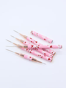 5 pièces/ensemble <span class=keywords><strong>rose</strong></span> <span class=keywords><strong>coeur</strong></span> brosse à ongles peinture <span class=keywords><strong>dessin</strong></span> au trait Double tête Nail Art brosse ensemble pour <span class=keywords><strong>dessin</strong></span> au trait Nail Art - Product Image 5