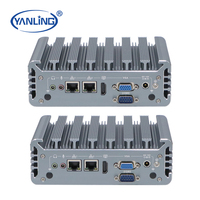 Nouvelle conception Mini PC I5 sans ventilateur M.2 NVMe PCIe X4 2COM RS232 8xUSB VGA HD Double affichage 2x GbE TPM 2.0 4G SIM pour l'automatisation médicale