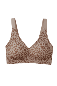 Sujetador sin costuras con estampado de leopardo para mujer HY, sujetador minimizador sin aros para figuras grandes con tirantes anchos elásticos - Product Image 2