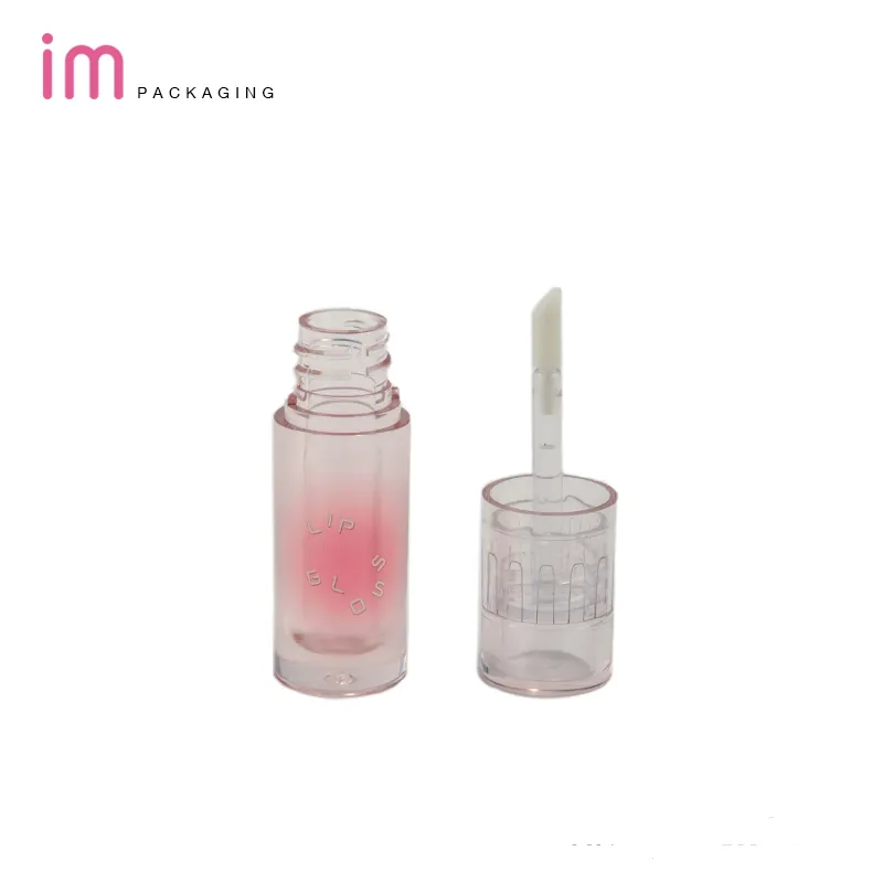 PETG Rose Mini Brillant À Lèvres Conteneurs Mignon Liptint Emballage 2ml Lipgloss Baguette Tubes