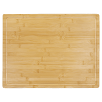 Planche à découper rectangulaire en bambou naturel durable, gravée, pour fruits et légumes biologiques, non toxique, épaisseur 1,5 cm, compatible lave-vaisselle