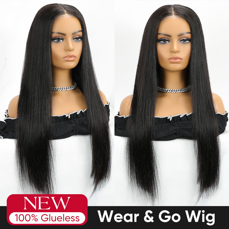 Glueless wigs human hair