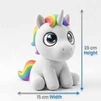 Jouet en peluche licorne robot électrique IA à marque privée, centre de narration créative, compagnon interactif intelligent, éducatif précoce