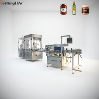 Machine de remplissage de liquides pour bouteilles en verre d'huile d'olive, boissons gazeuses, 250 ml-1 L, anti-corrosion