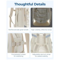 Sac à dos pour ordinateur portable de voyage, sac à bandoulière portable pour les déplacements professionnels quotidiens
