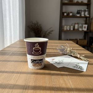 Gobelets en papier jetables compostables personnalisables à paroi simple de 6 oz, 7 oz, 8 oz pour l'emballage alimentaire et la restauration à emporter - Product Image 1