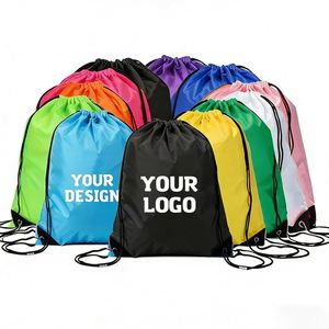Customized Logo High Quality Sports Fitness Travel Waterproof <b>Backpack</b> 210d <b>Cheap</b> Polyester Drawstring Bag - Product Image 1