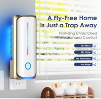 Piège à insectes volants d'intérieur pour mouches à fruits et autres insectes volants avec 10 recharges de cartes de colle