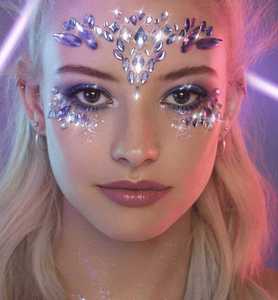 クリスタルラインストーンDIY一時的なステッカータトゥーフェスティバルRaveフェイススティックボディジュエルクリスタルパーティーデコレーション - Product Image 6