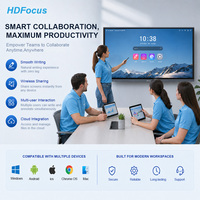 HDFocus - Pizarra Digital Interactiva Inteligente Educativa 4K de 55, 65 y 75 Pulgadas, Pantalla Táctil LCD, CE FCC, Fabricante OEM ODM