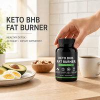 Capsules Keto BHB 500mg, brûleur de graisse haute puissance, perte de poids, contrôle de l'appétit, stimulation du métabolisme, complément cétogène, vente en gros OEM
