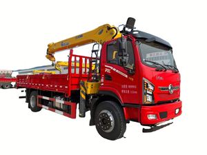 Grue montée sur camion Dongfeng XC MG de 10 tonnes, grue de levage hydraulique, adaptée au levage dans le secteur de la construction et du paysage. - Product Image 1