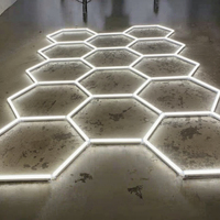 Arlott - Éclairage de travail hexagonal à LED - Système d'éclairage intelligent pour garage - Facile à installer dans l'atelier ou l'entrepôt