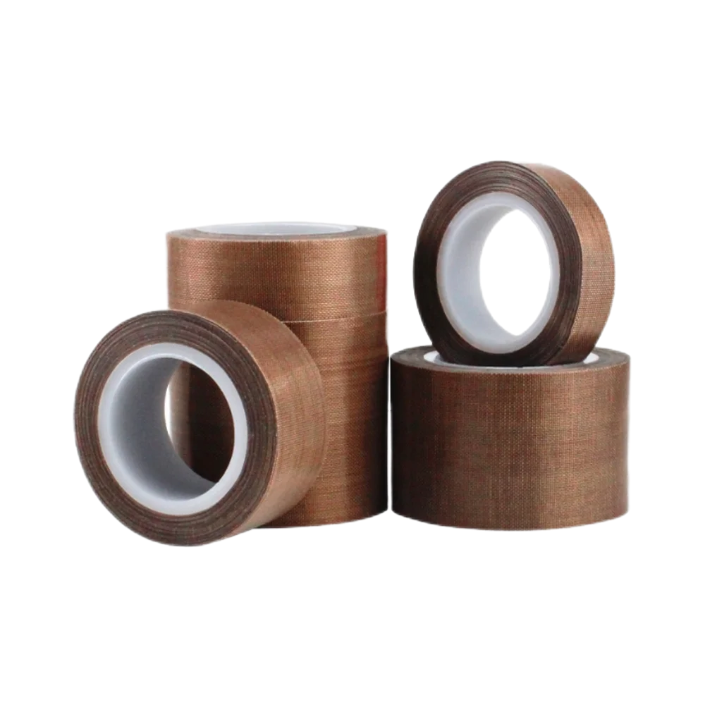 Brown for Coated Self-Adhesive Tape Water Activated Thermal Insulation Heat Resistant Fiberglass Cloth Silicone Glue PTFE