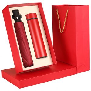 WSY8745 Hot Corporate Gift Box Set Smart Thermos Cup <b>Umbrella</b> Custom logo Meeting Items Luxury Business Gift Set - Product Image 6
