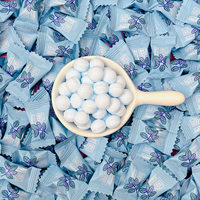 Bonbons à la menthe Kolajoy en gros, sans sucre, saveur fruitée menthe bleue, bonbons en vrac en forme de boule pour enfants, collation personnalisée