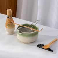 Ensemble de thé Matcha portable et durable, écologique, style Japandi, avec bol et fouet en céramique, pour usage domestique, best-seller transfrontalier