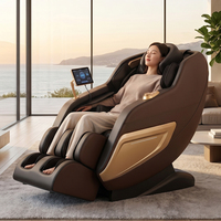 Fauteuil de massage électrique ultra-silencieux intelligent à gravité zéro, avec pétrissage complet du corps, chauffage, pliable, contrôle de la minuterie, pour usage domestique