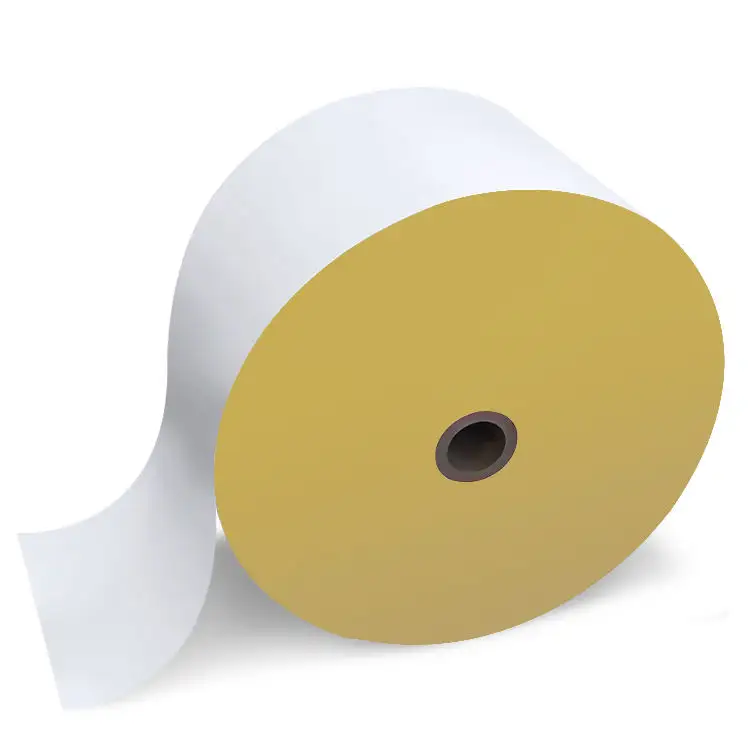 Factory Direct Custom C1S Glassine Silicone Release Paper White/ Blue/ Yellow Liner For Sticker Jumbo Roll