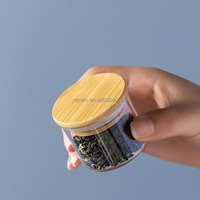 Mini pot de conservation en verre scellé - Contenant portable pour thé/café pour les voyages et l'usage quotidien