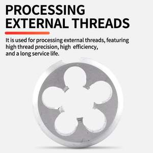 Kranen Hsse Metrische Vaste Ronde Matrijs M0,8 M0,9 M2 M3 M4 M5 M6 M8 M10 M12 Unc Unf 1 4 5 16 <span class=keywords><strong>3</strong></span> 8 1 <span class=keywords><strong>2</strong></span> Schroefdraad Schroefdraad Matrijs - Product Image 3