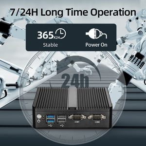 In-tel <span class=keywords><strong>Pen</strong></span>-tium N3540 Quad Cores Lên Đến 2.66GHz 2x Gigabit Ethernet RS232 Window/Linux Máy Tính Để Bàn Máy Tính Mini Không Quạt PC - Product Image 5