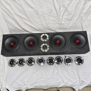Double haut-parleur actionné portatif professionnel de voiture de 8 pouces pour l'équipement son commercial d'événements d'intérieur extérieurs - Product Image 3