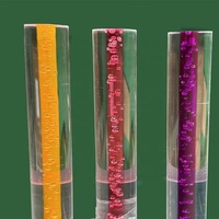 Barre en acrylique PMMA transparente extrudée, tige en plexiglas solide, longueur personnalisée, bâton en plastique pour présentation