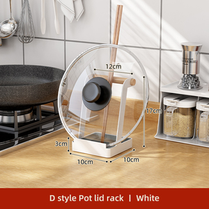 Cucharón de cocina vertical para encimera de cocina, utensilio para tapa de olla, soporte de cuchara y tenedor, torre de soporte - Product Image 6