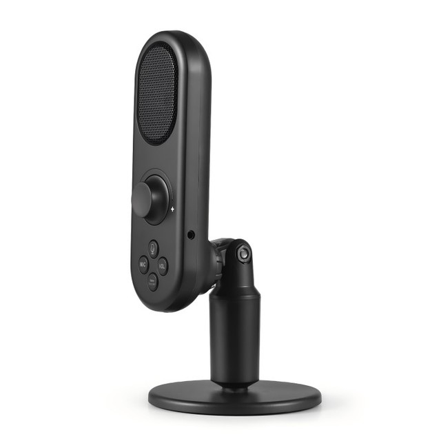 Computer Microphone with Stand Base USB Microphone for PC Laptop Phone Tablet Noise-Cancelling Mute Button Plug and Play Condens