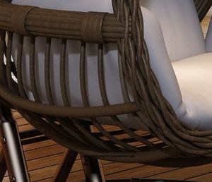 Panier suspendu pour l'extérieur Chaise balançoire pour la maison Chaise <span class=keywords><strong>en</strong></span> rotin Chaise double pour l'intérieur <span class=keywords><strong>Hamac</strong></span> Balcon Chaise paresseuse - Product Image 4