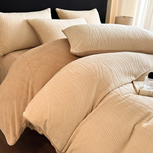 Juego de Ropa de Cama Cálida para Invierno, Moderno, con Funda de Edredón de Felpa, Ecológico, Antibacteriano, para Mayor Comodidad y Estilo - Product Image 2