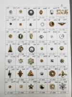Rivets en plastique personnalisés 2025 pour la décoration de vêtements, chaussures et sacs, rivets punk en alliage de zinc, fabricant direct d'usine